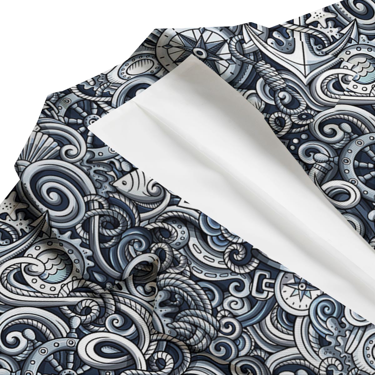 Psychedelic Compass Pattern Print Men's Blazer-grizzshop