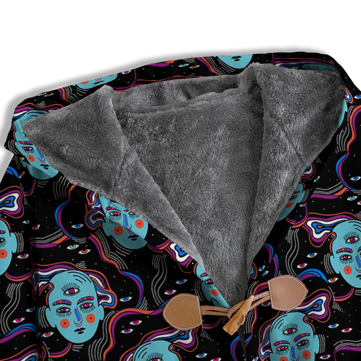 Psychedelic Hippie Retro Print Pattern Men's Windbreaker Jacket-grizzshop