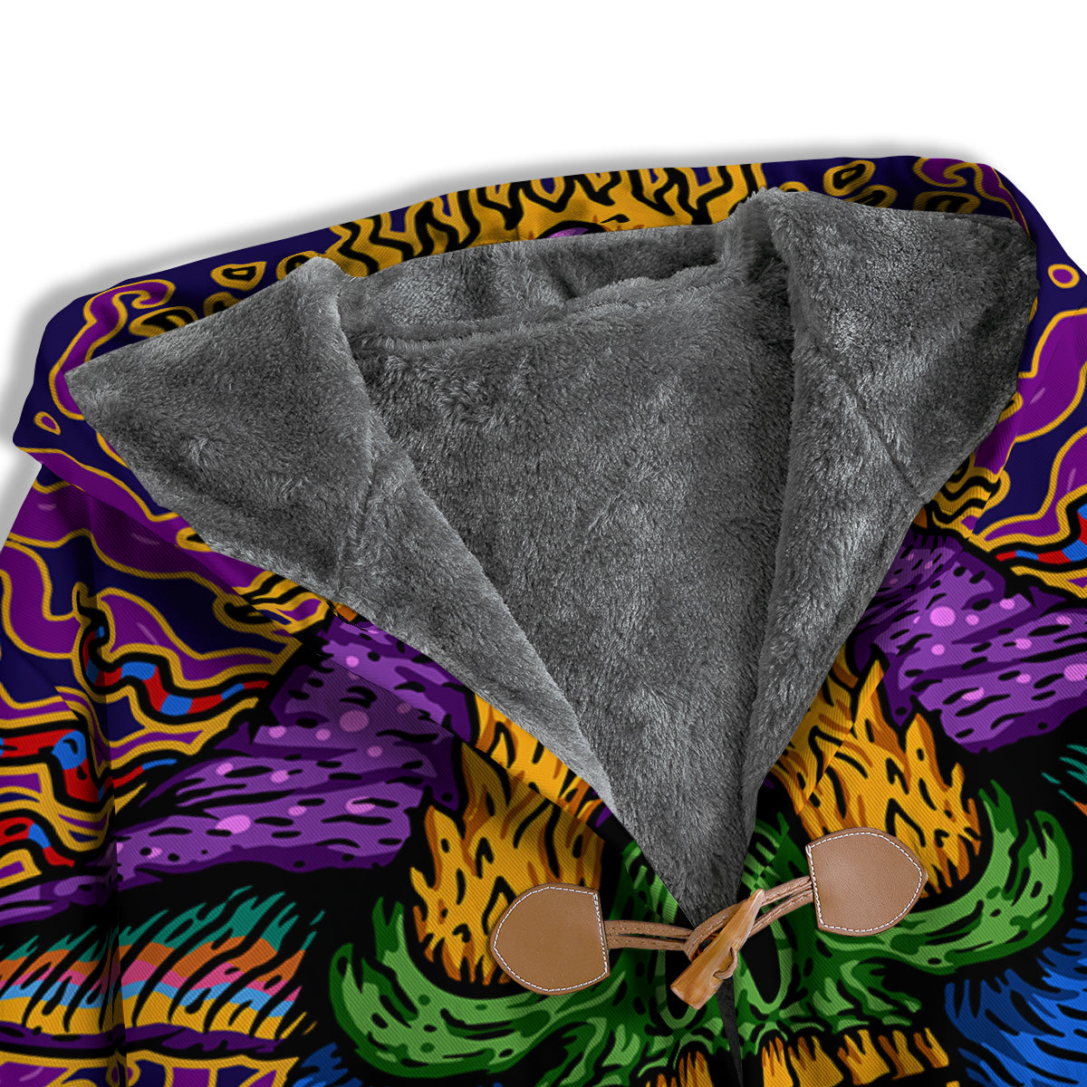 Psychedelic Magic Mushroom Print Men's Windbreaker Jacket-grizzshop