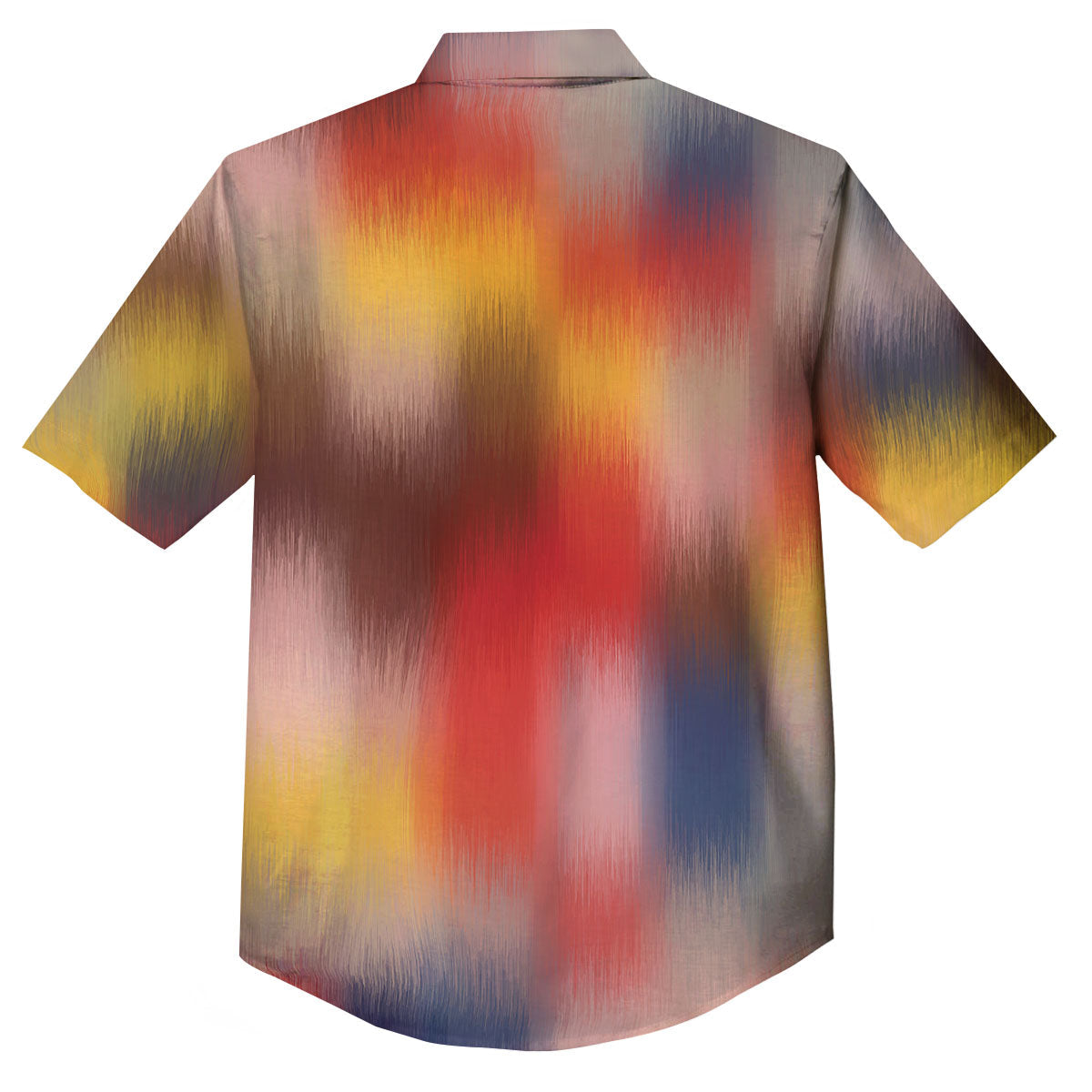 Psychedelic Multicolor Print Button Up Shirt-grizzshop