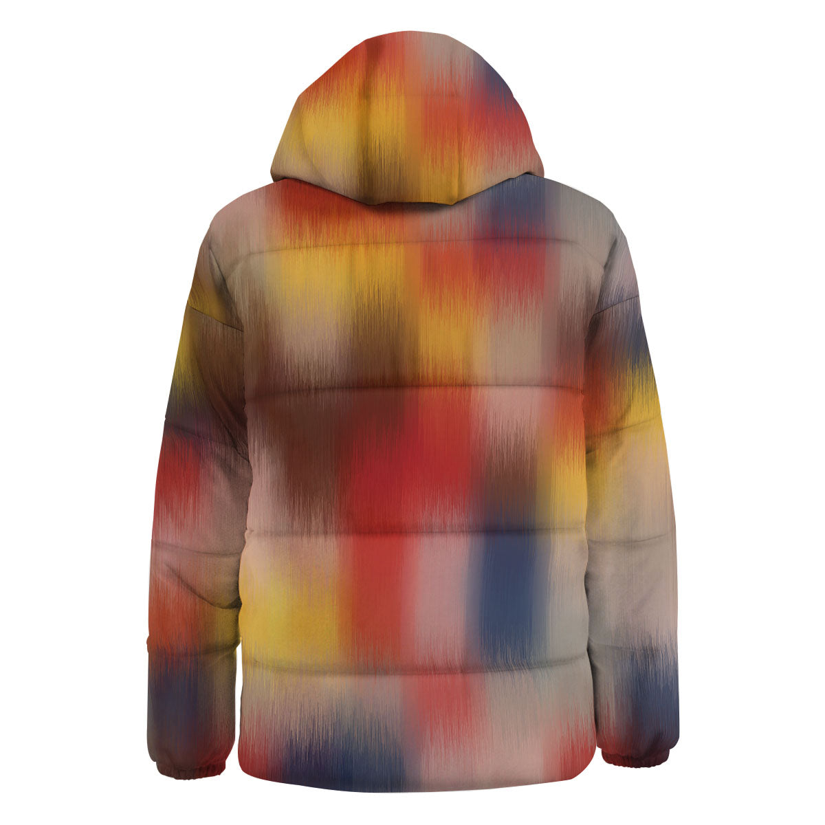 Psychedelic Multicolor Print Down Jacket-grizzshop