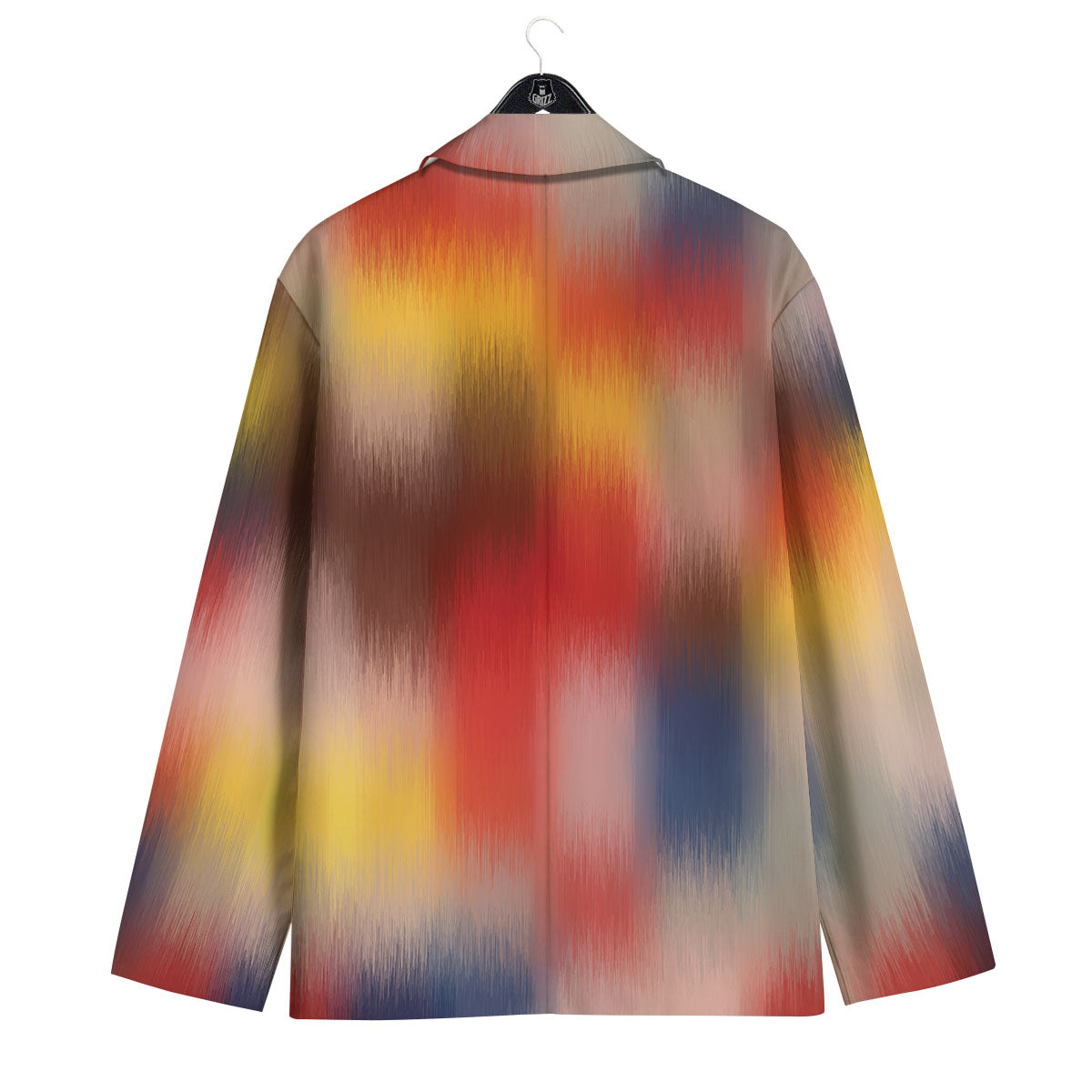 Psychedelic Multicolor Print Men's Sport Coat-grizzshop