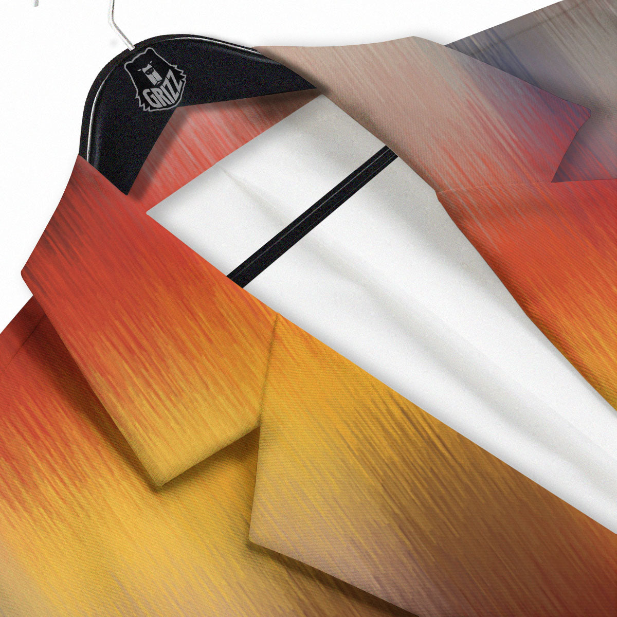 Psychedelic Multicolor Print Men's Sport Coat-grizzshop