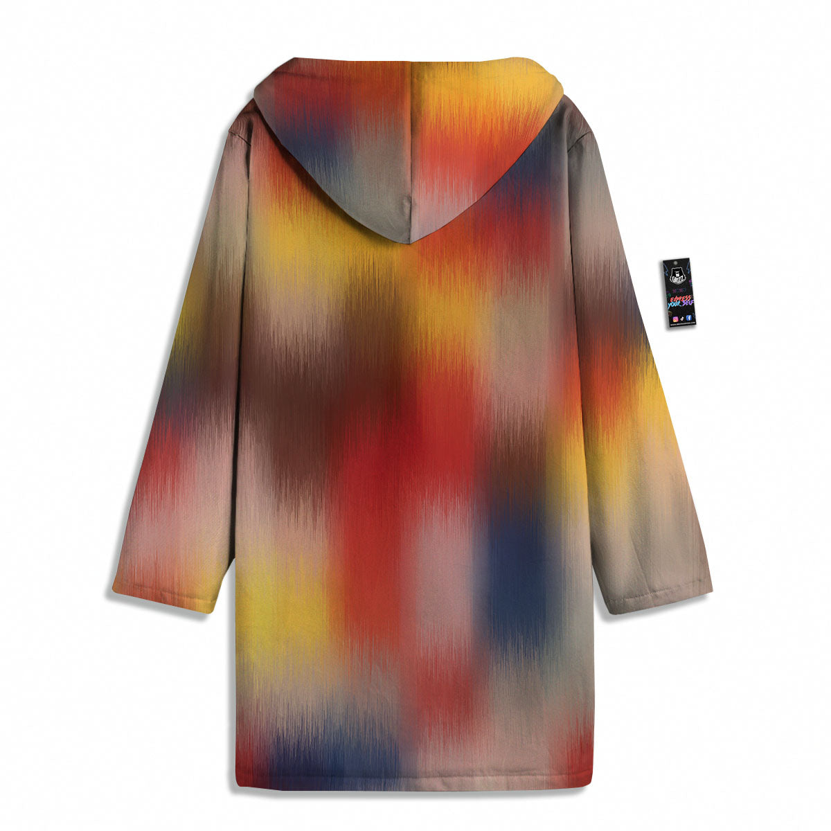 Psychedelic Multicolor Print Men's Windbreaker Jacket-grizzshop