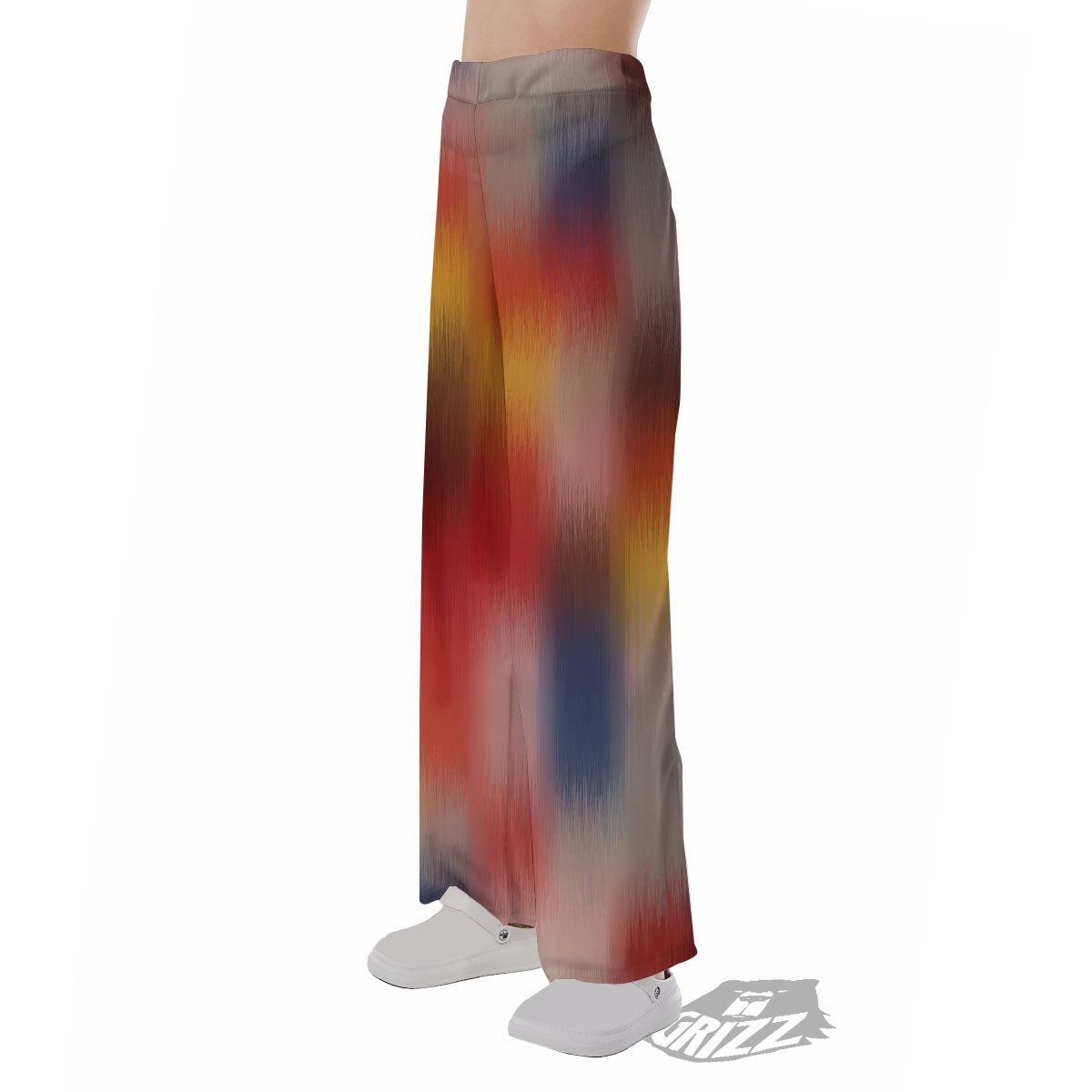 Psychedelic Multicolor Print Pajama Pants-grizzshop