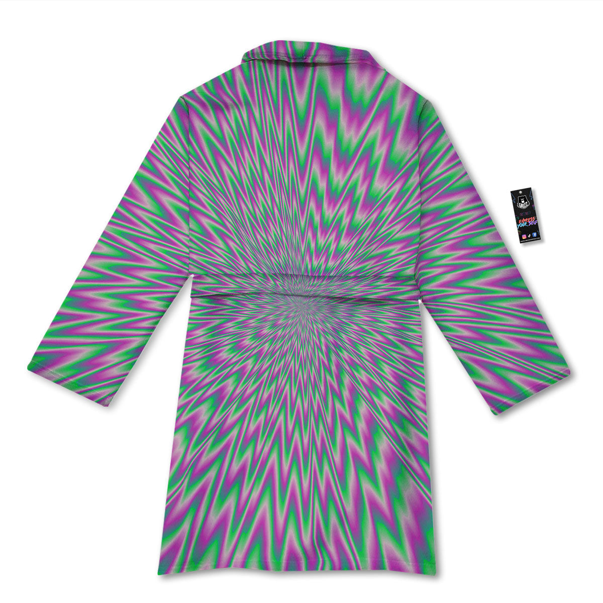 Psychedelic Optical Illusion Twinkle Bathrobe-grizzshop