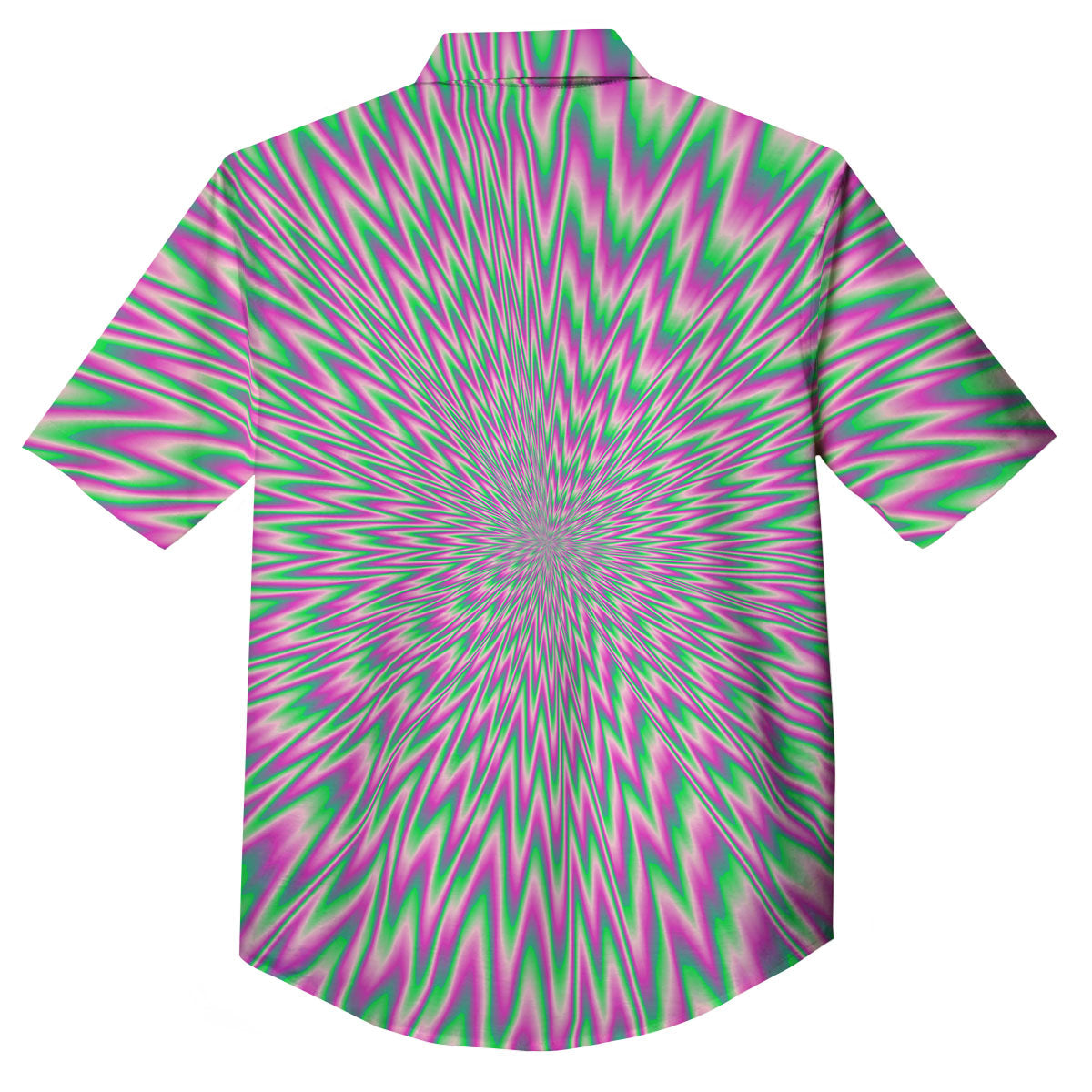 Psychedelic Optical Illusion Twinkle Button Up Shirt-grizzshop