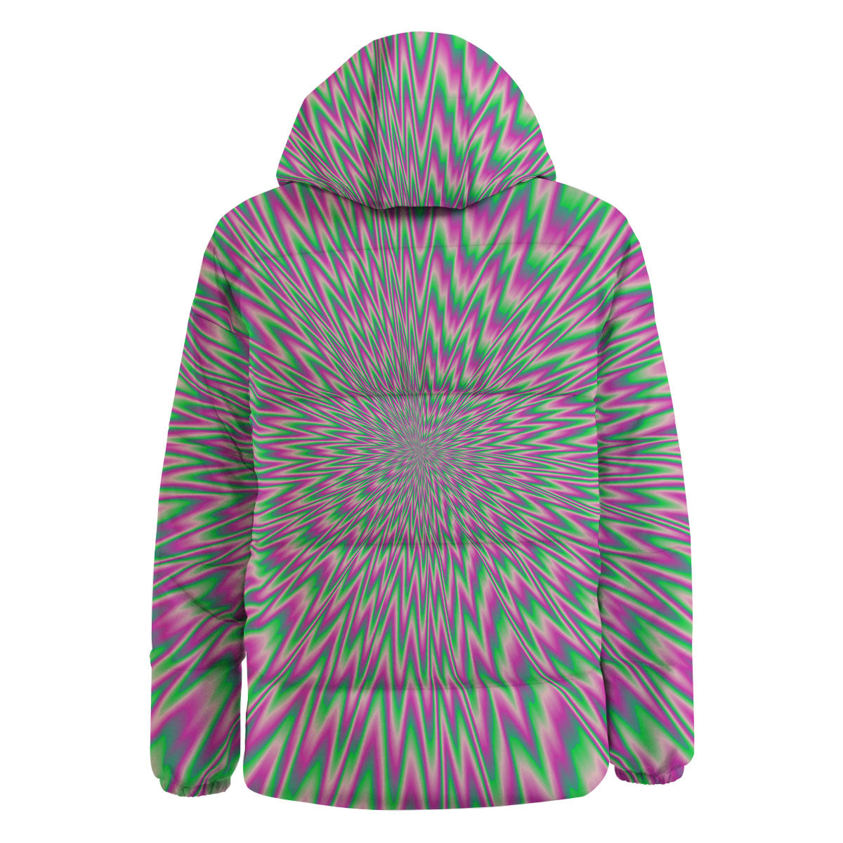 Psychedelic Optical Illusion Twinkle Down Jacket-grizzshop