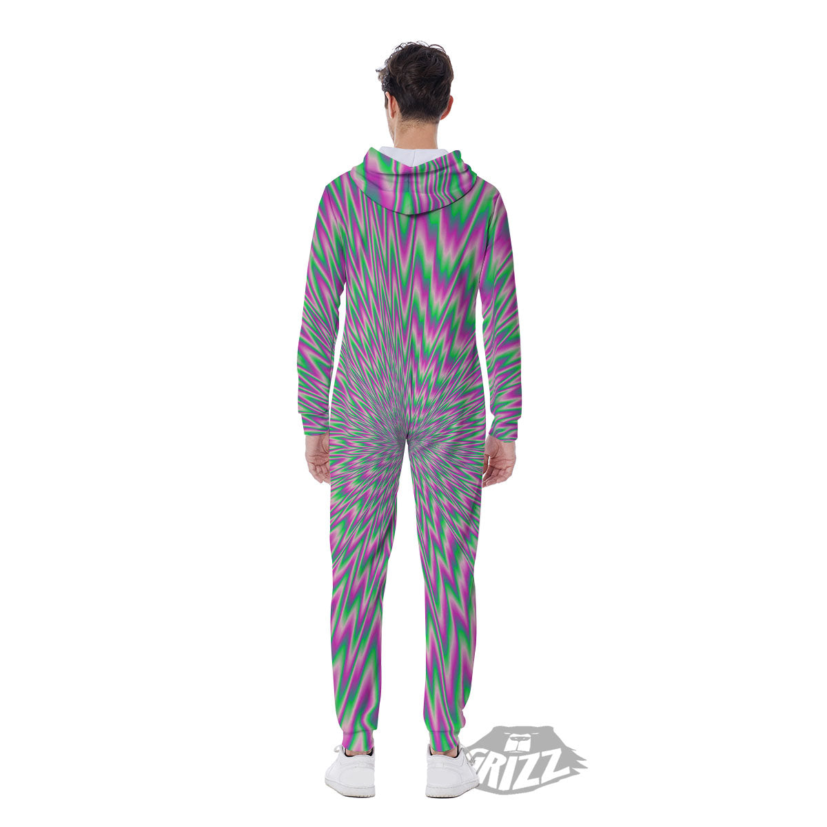 Psychedelic Optical Illusion Twinkle Men's Jumpsuit-grizzshop