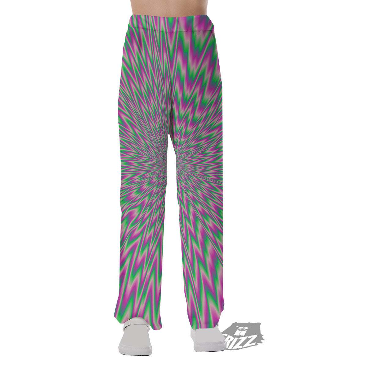 Psychedelic Optical Illusion Twinkle Pajama Pants-grizzshop