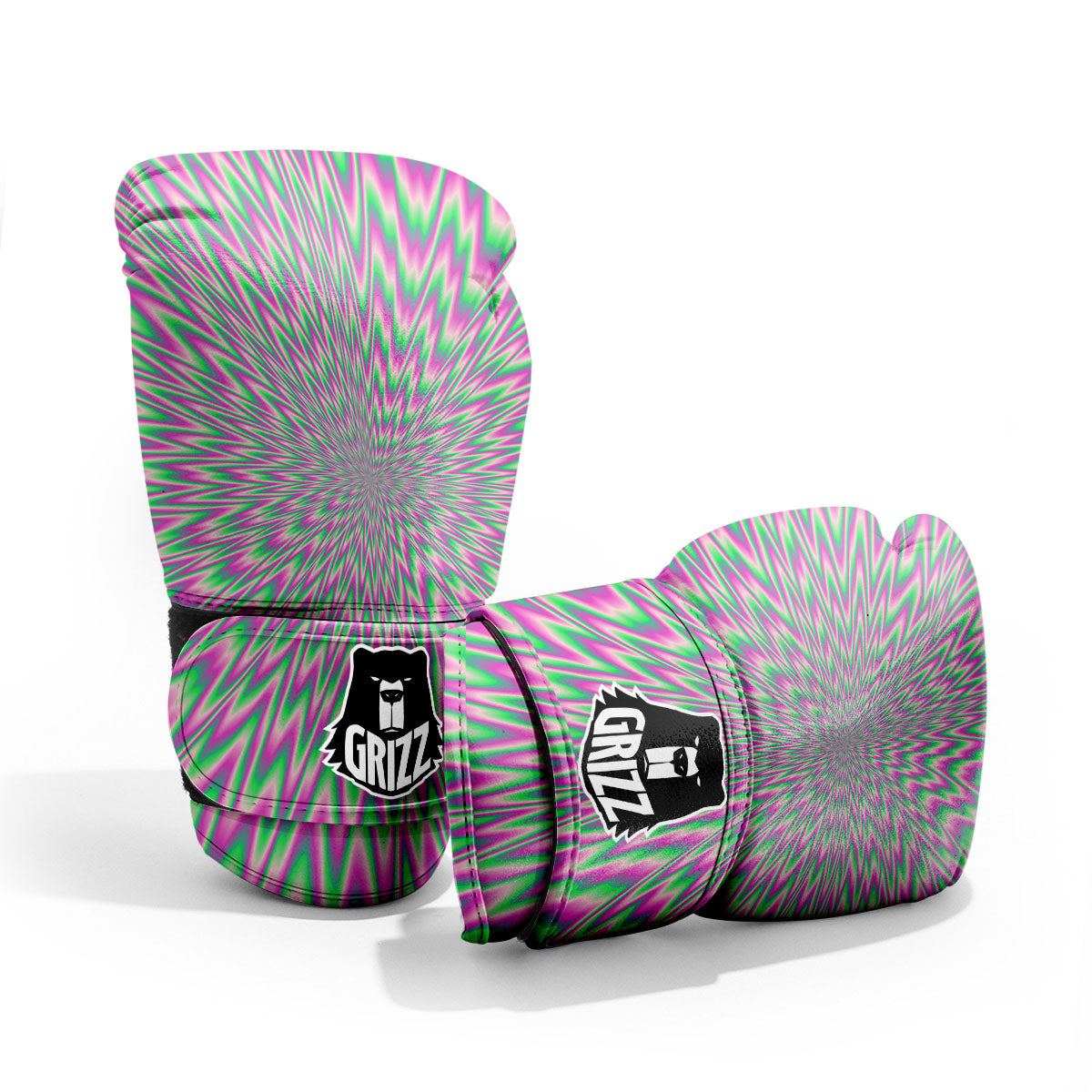 Psychedelic Optical Illusion Twinkle Pro Boxing Glove