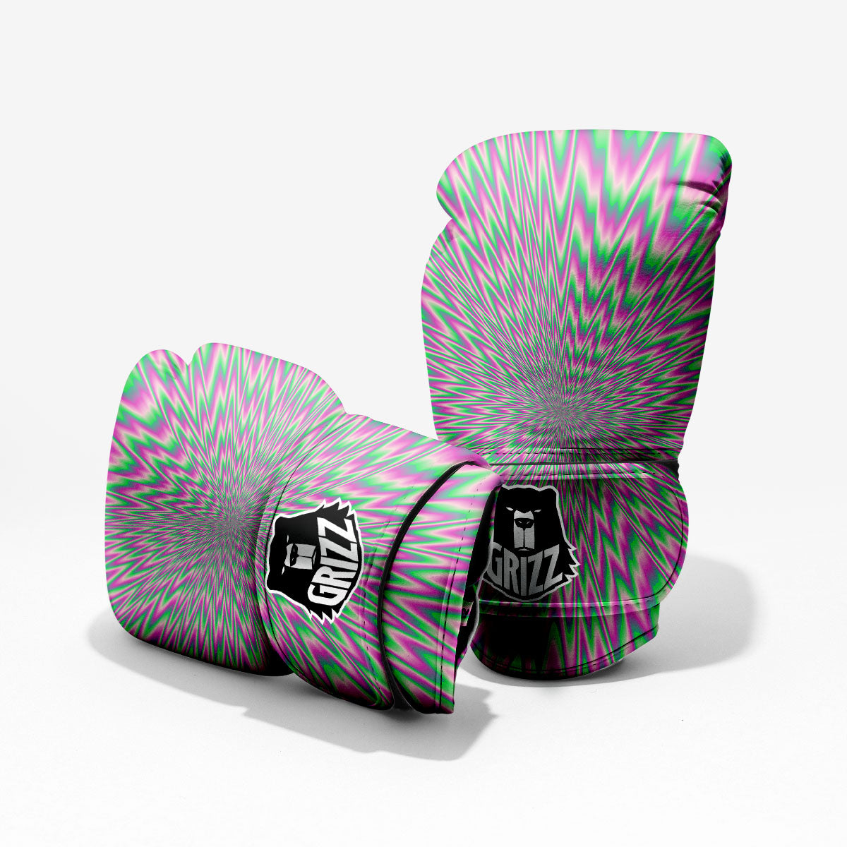 Psychedelic Optical Illusion Twinkle Pro Boxing Glove
