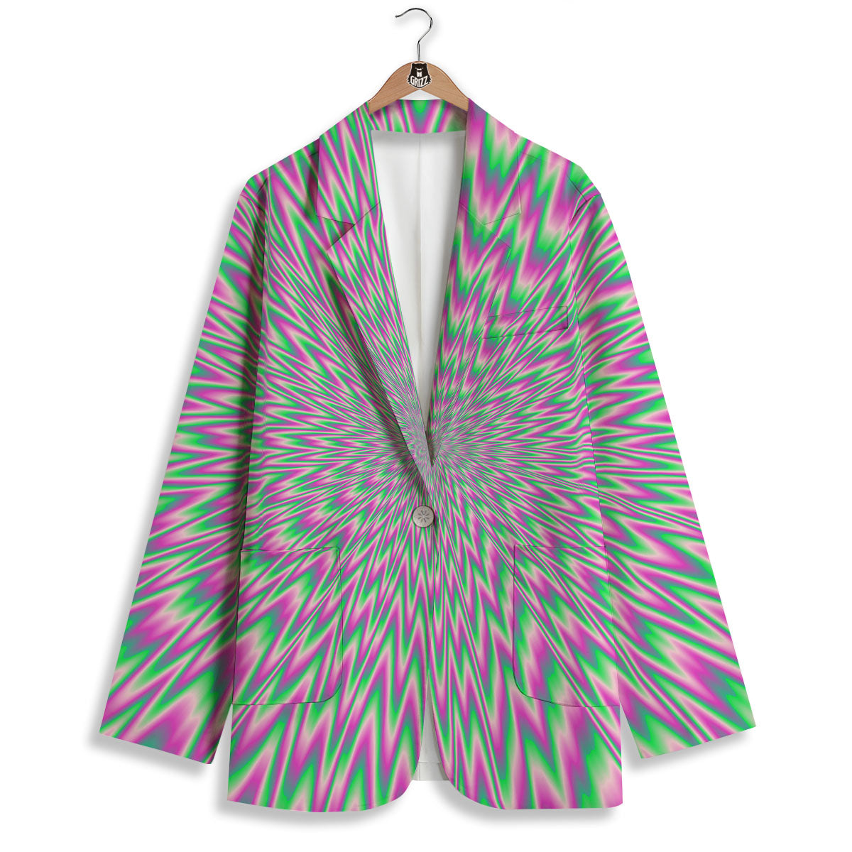 Psychedelic Optical Illusion Twinkle Women's Blazer-grizzshop