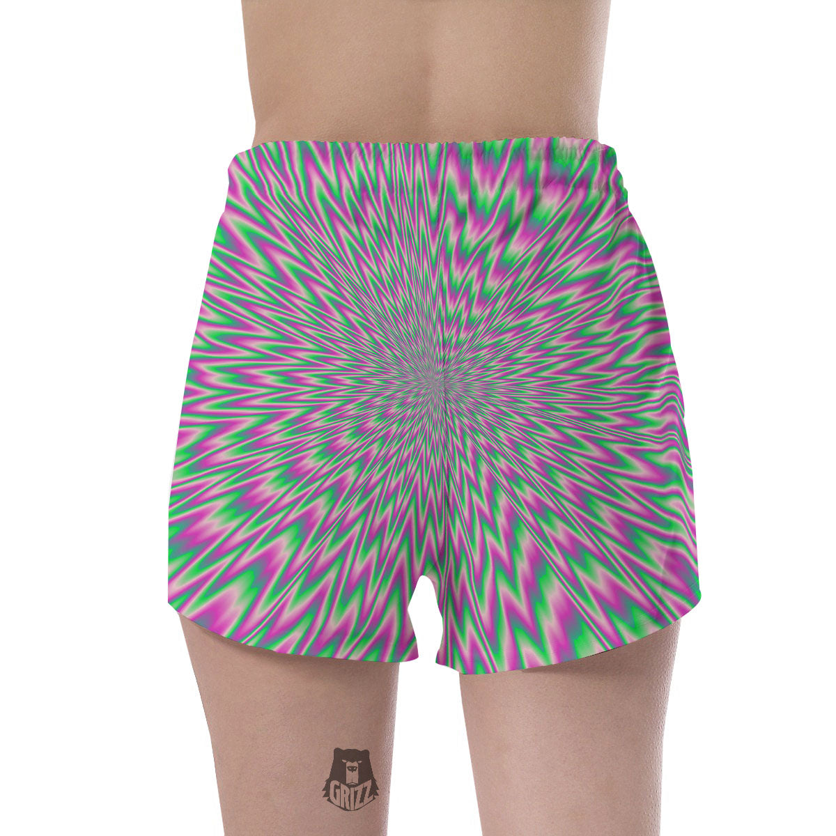Psychedelic Optical Illusion Twinkle Women's Shorts-grizzshop