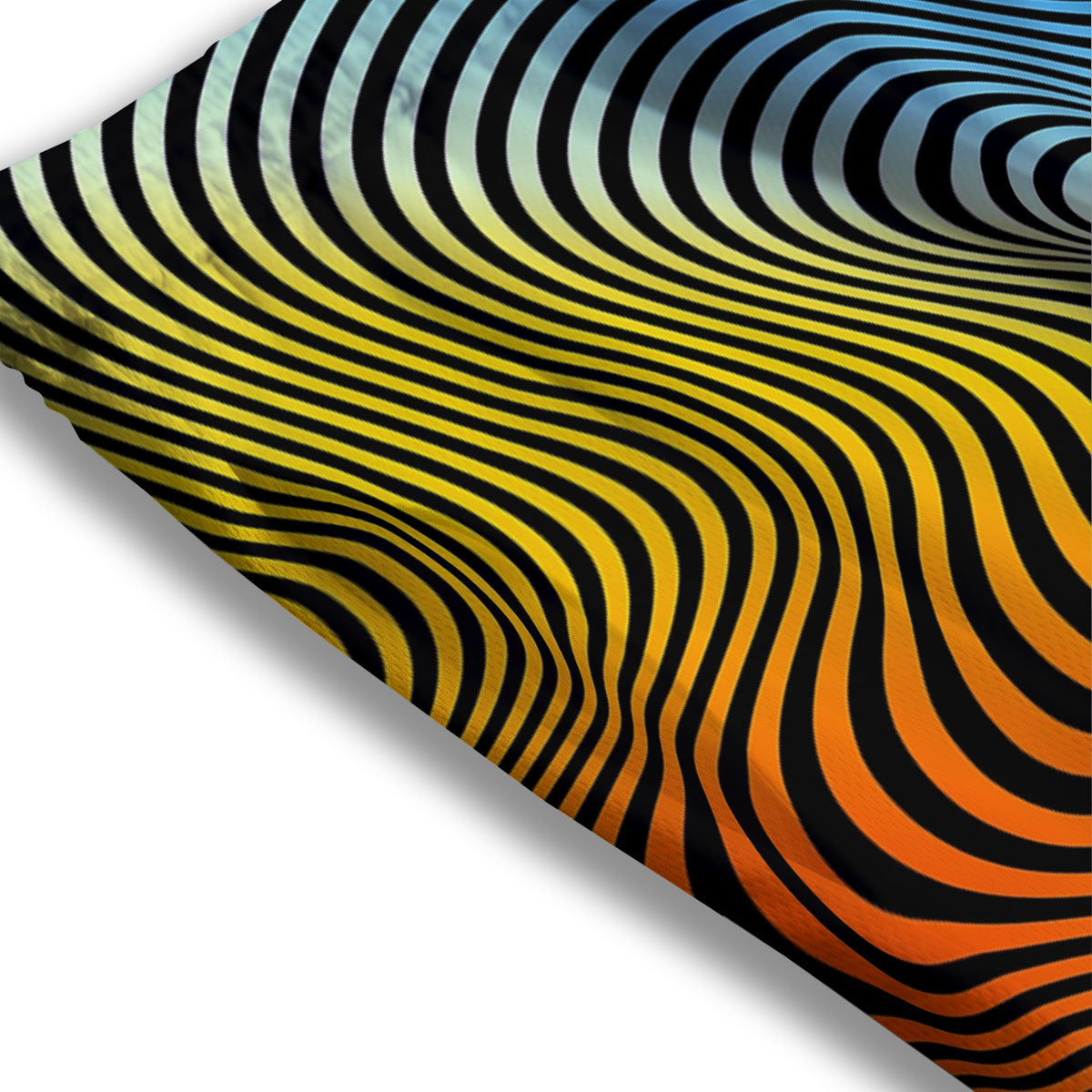 Psychedelic Optical Vibrant Illusion Mesh Shorts