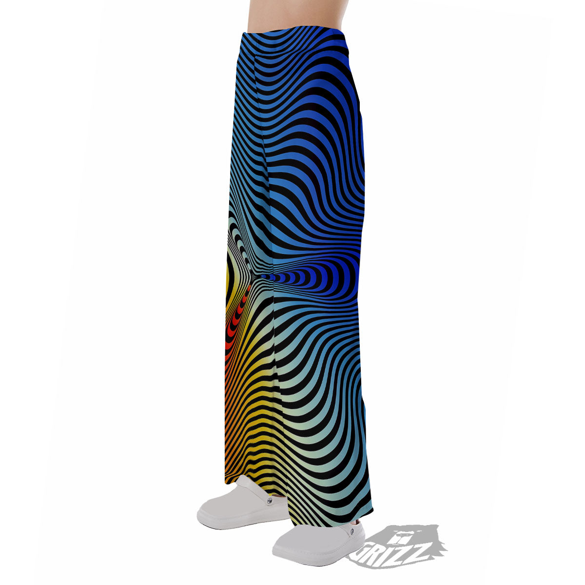 Psychedelic Optical Vibrant Illusion Pajama Pants-grizzshop