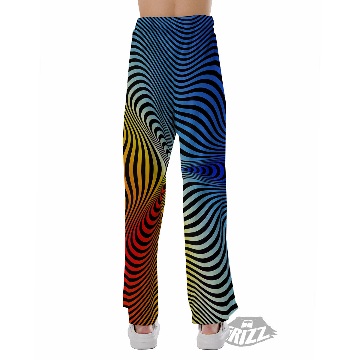 Psychedelic Optical Vibrant Illusion Pajama Pants-grizzshop