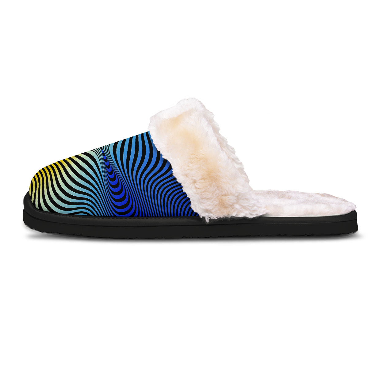 Psychedelic Optical Vibrant Illusion Slippers-grizzshop