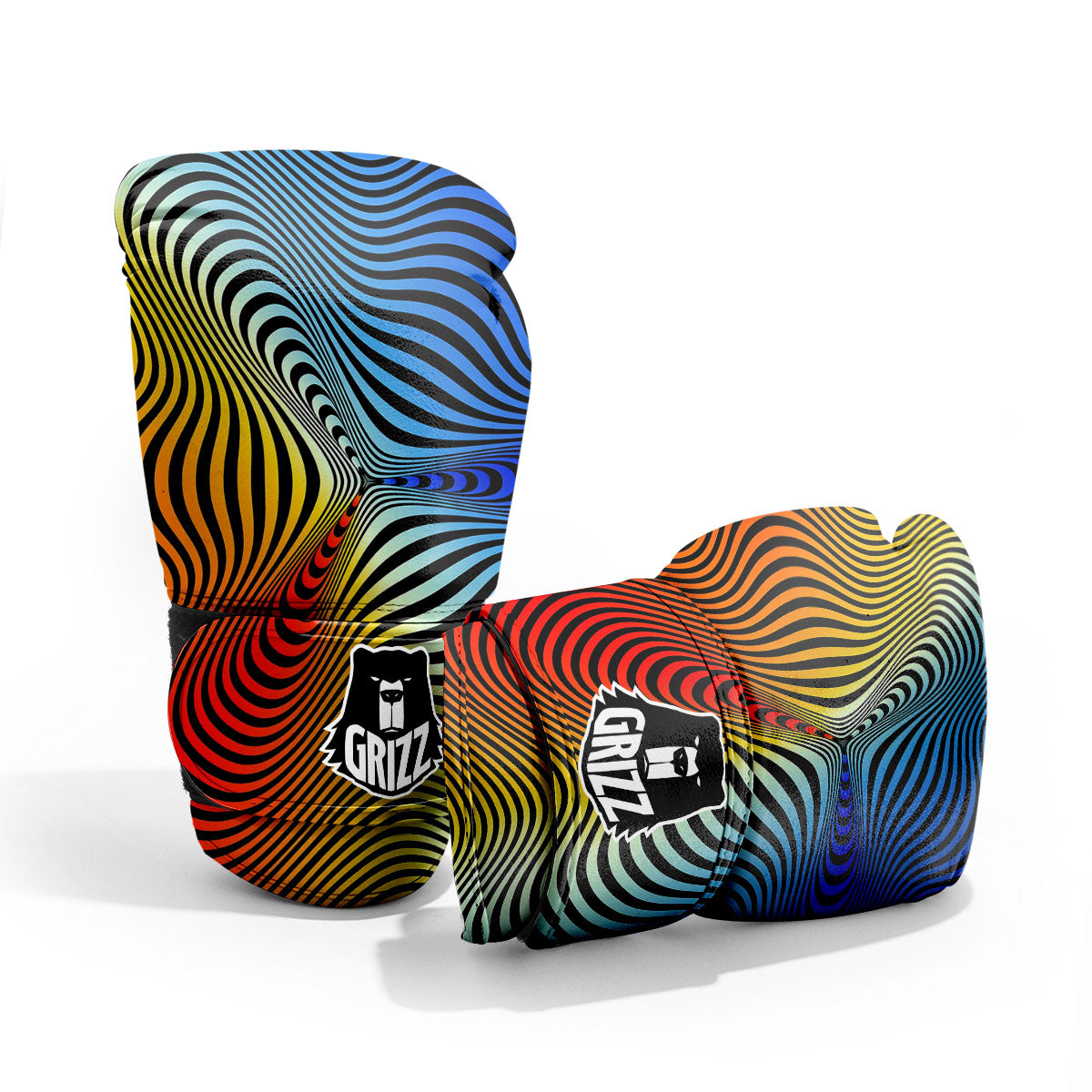 Psychedelic Optical Vibrant Illusion Pro Boxing Glove