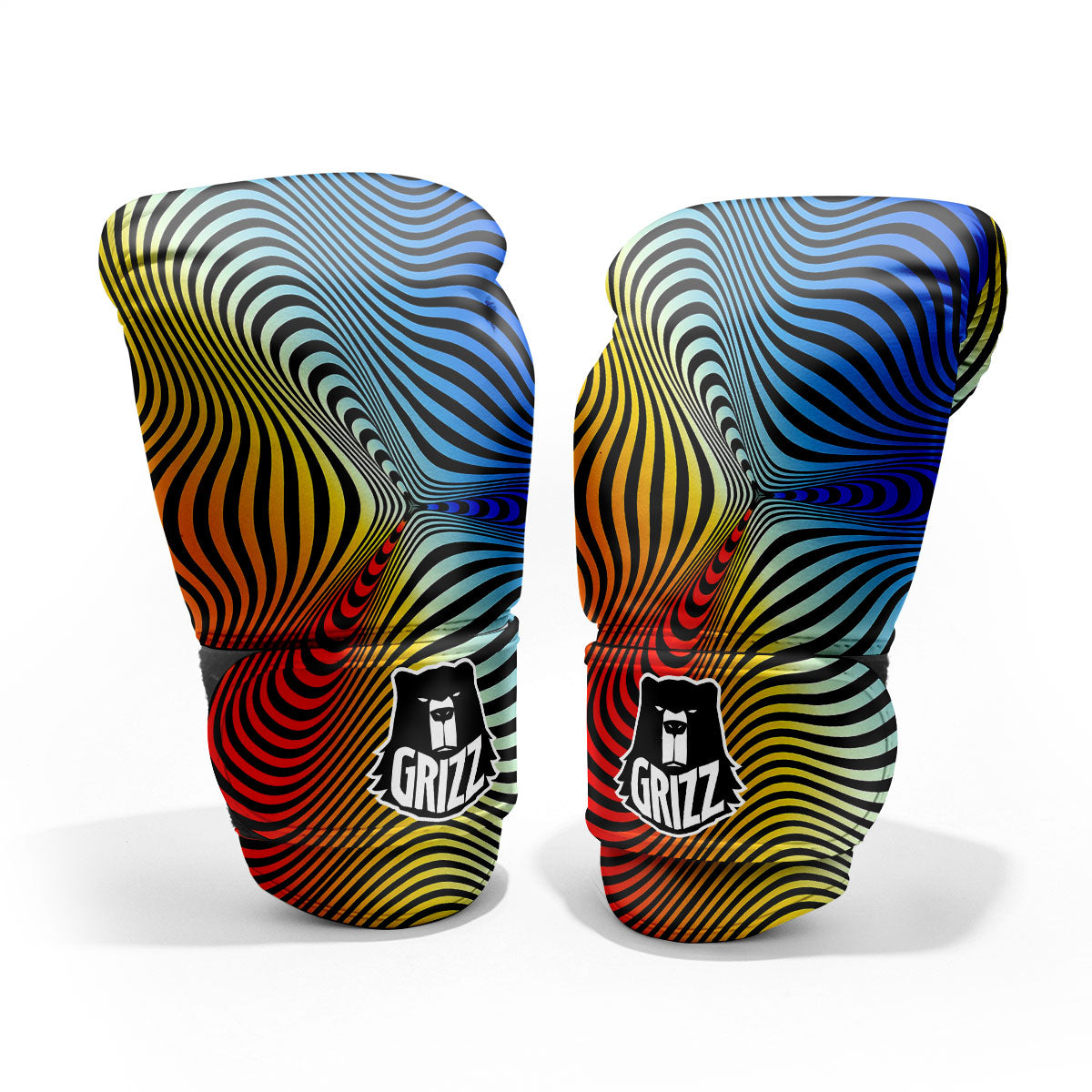 Psychedelic Optical Vibrant Illusion Pro Boxing Glove