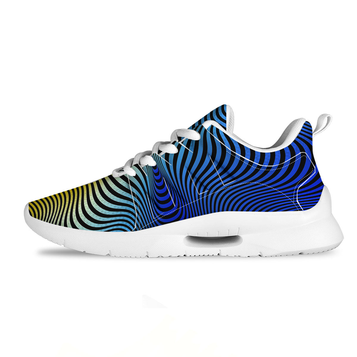 Psychedelic Optical Vibrant Illusion Tennis Shoes-grizzshop