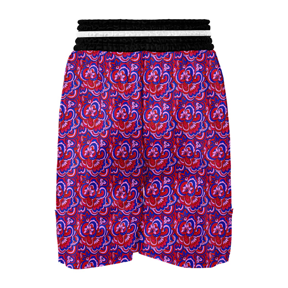 Psychedelic Print Pattern Boxing Shorts-grizzshop