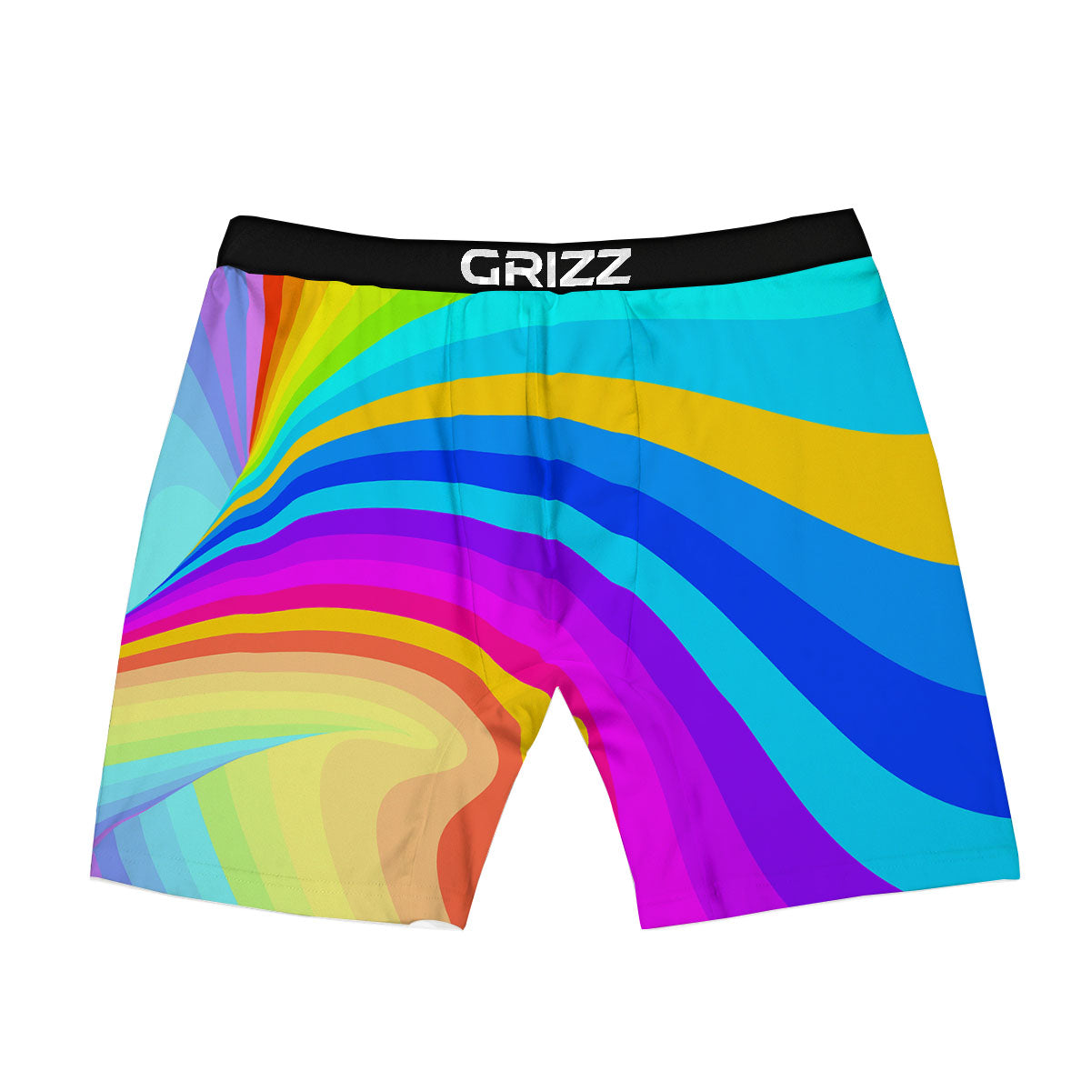 Psychedelic Rainbow Torus Print Boxer Briefs-grizzshop