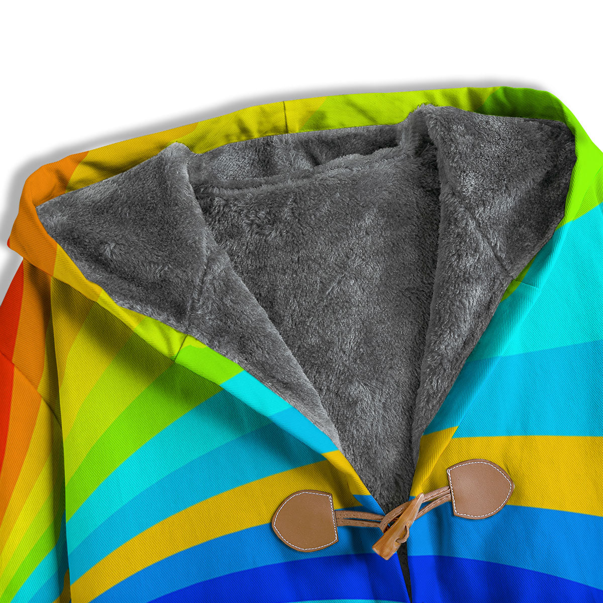 Psychedelic Rainbow Torus Print Men's Windbreaker Jacket-grizzshop