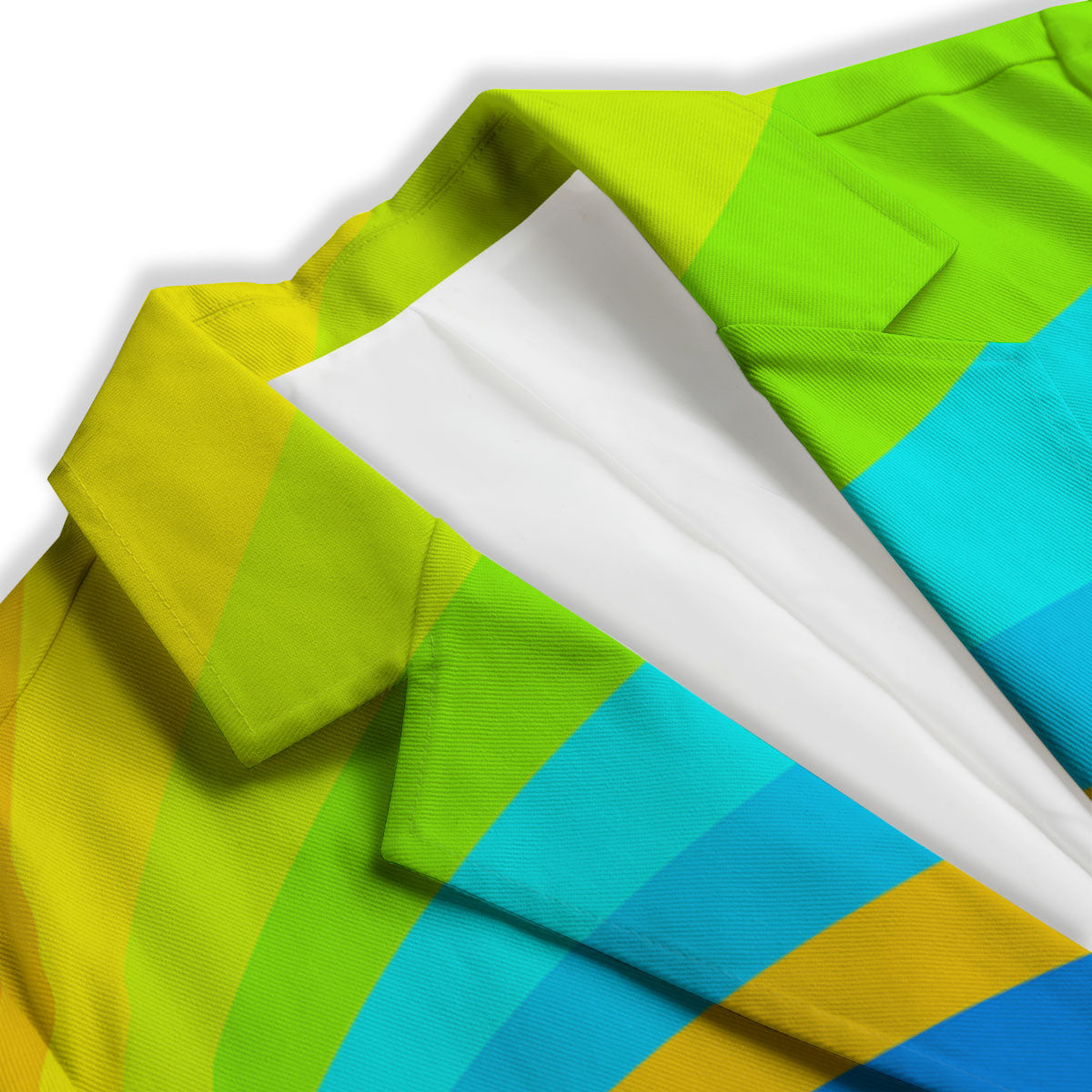 Psychedelic Rainbow Torus Print Women's Blazer-grizzshop