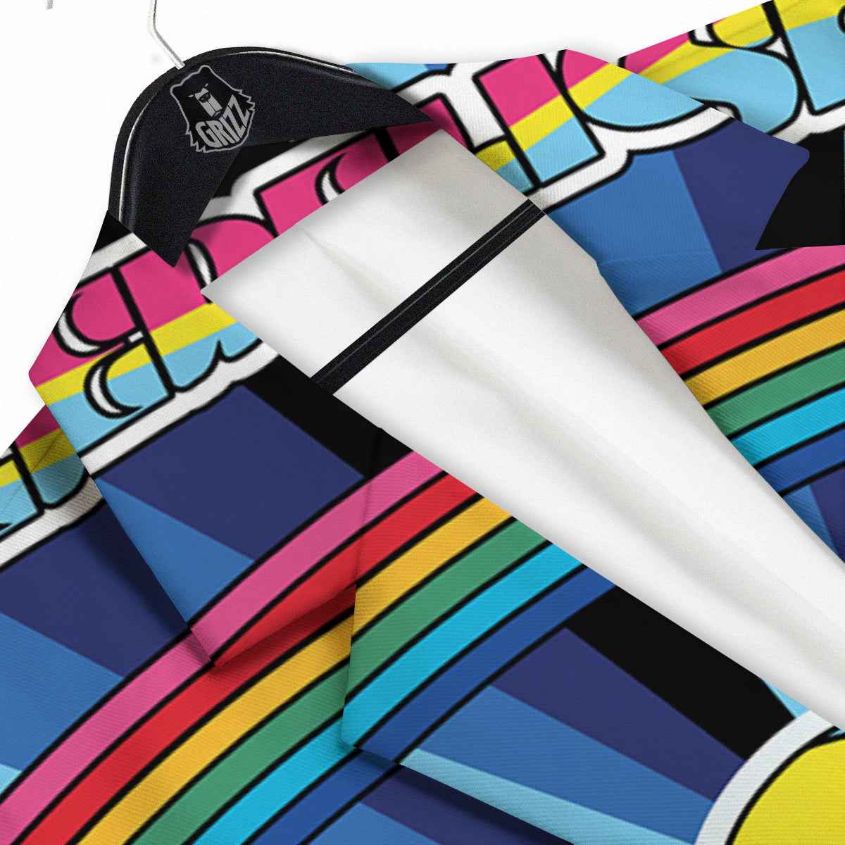 Psychedelic Space And Astronaut Print Men's Sport Coat-grizzshop