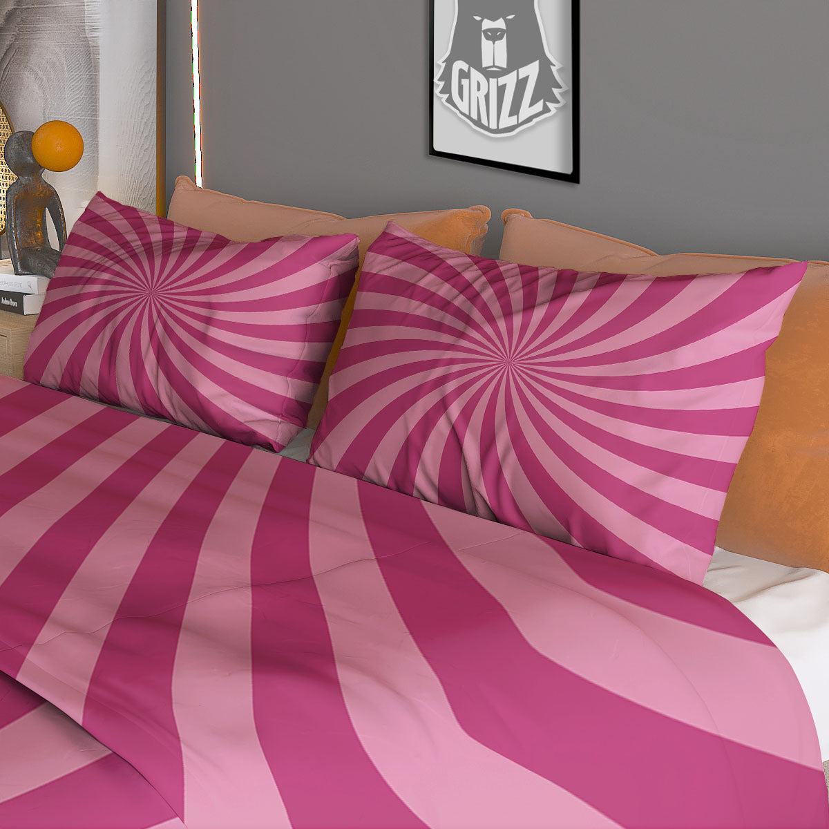 Polka Dot Blue And White Print Pattern Duvet Cover Bedding Set