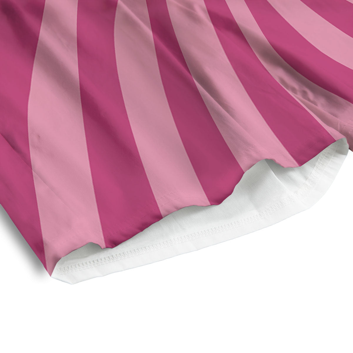 Psychedelic Swirl Pink Print Men's Athletic Shorts