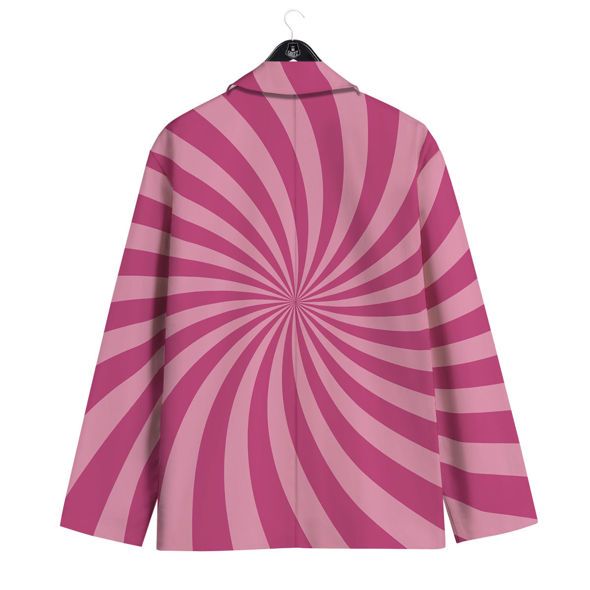 Psychedelic Swirl Pink Print Men's Sport Coat-grizzshop