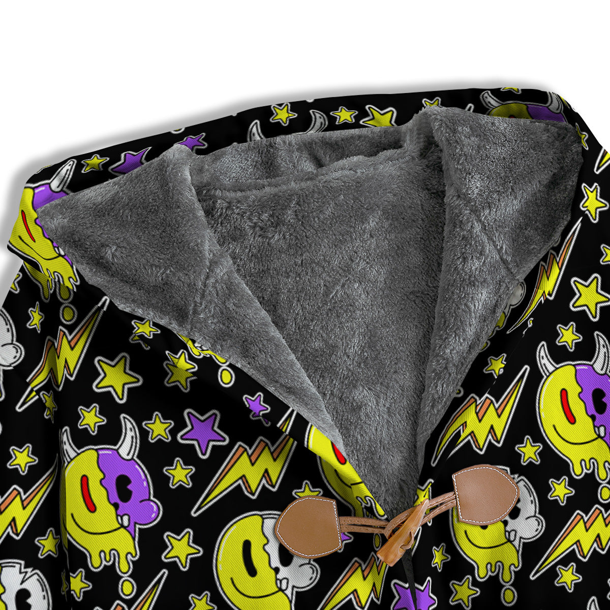Psychedelic Trippy Acid Emoji Print Pattern Men's Windbreaker Jacket-grizzshop
