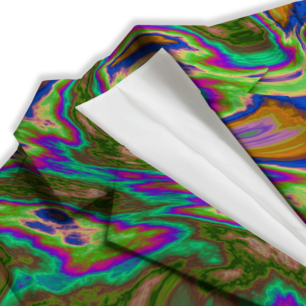 Psychedelic Trippy Purple Green Print Women's Blazer-grizzshop