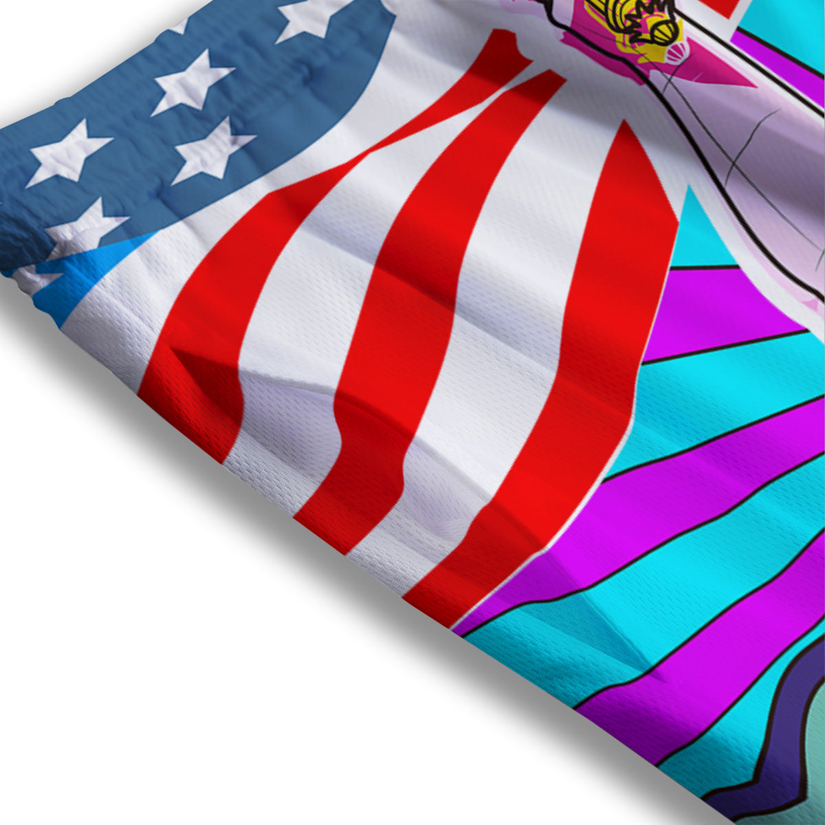 Rat Cute Print Pattern Mesh Shorts