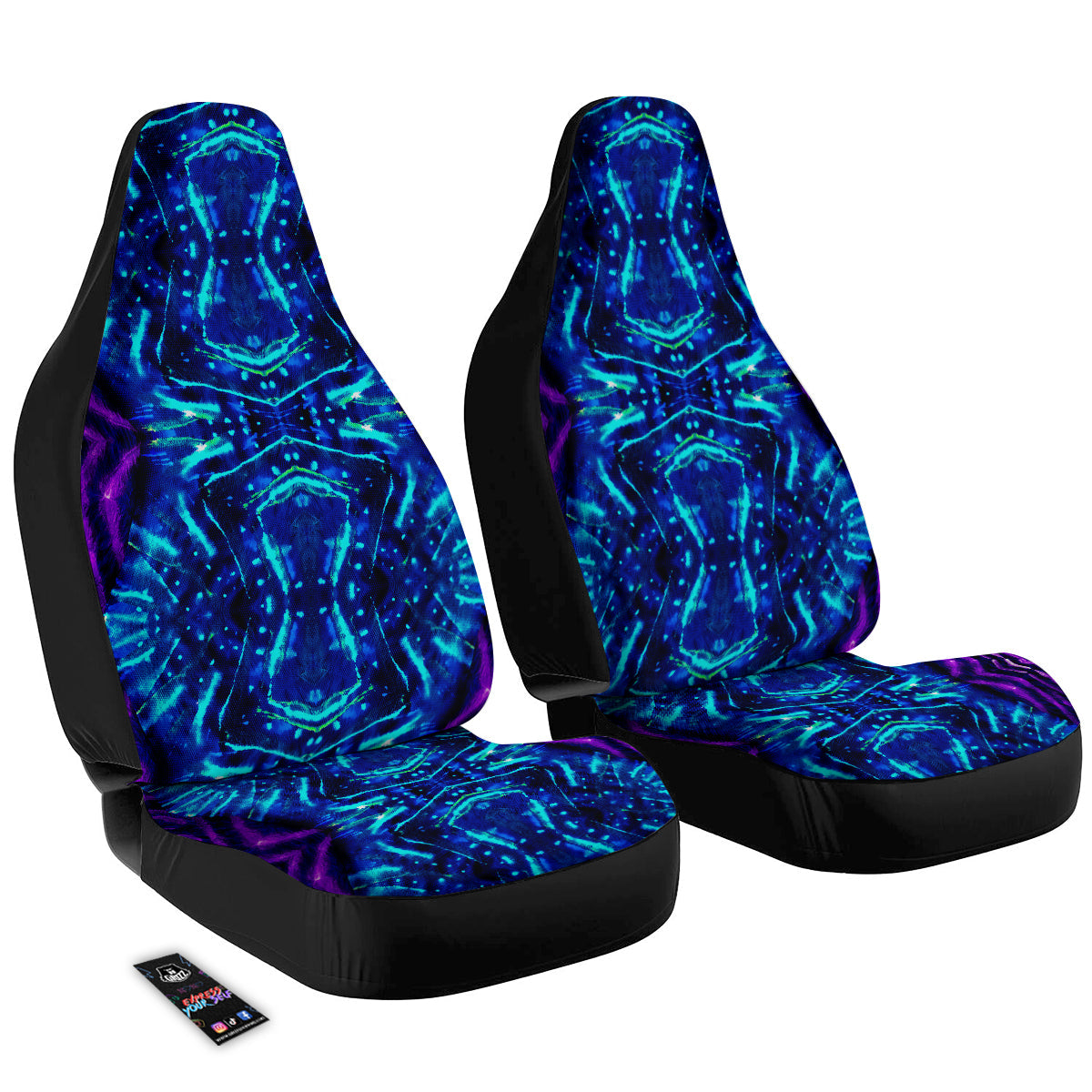 Psychedelic Watercolor Print Pattern Car Seat Covers-grizzshop