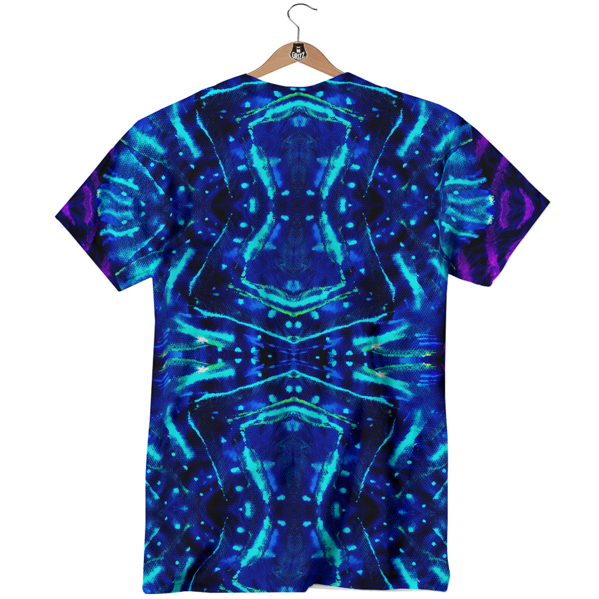 Psychedelic Watercolor Print Pattern T-Shirt-grizzshop