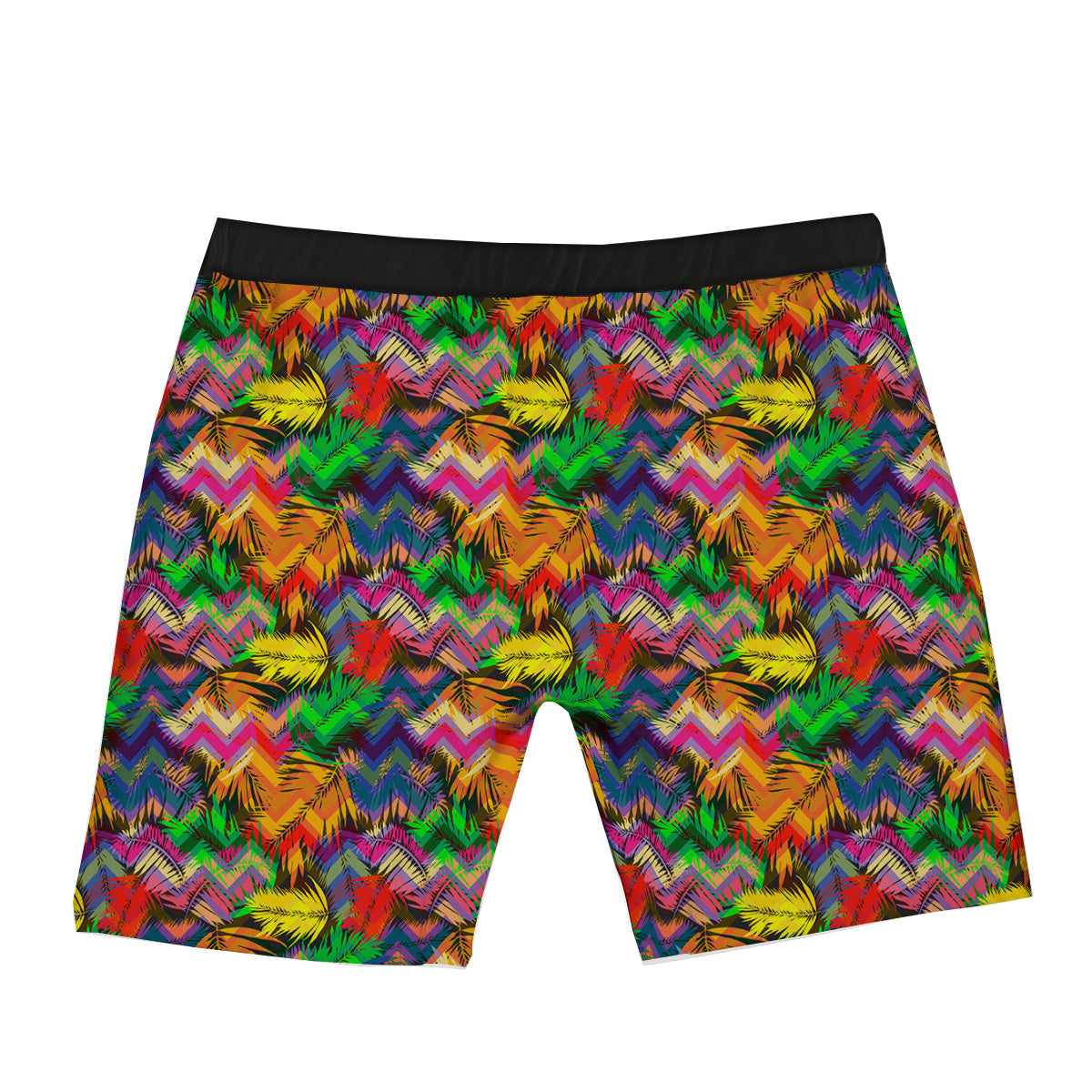 Psychedelic Zigzag Tropical Print Pattern Boxer Briefs-grizzshop