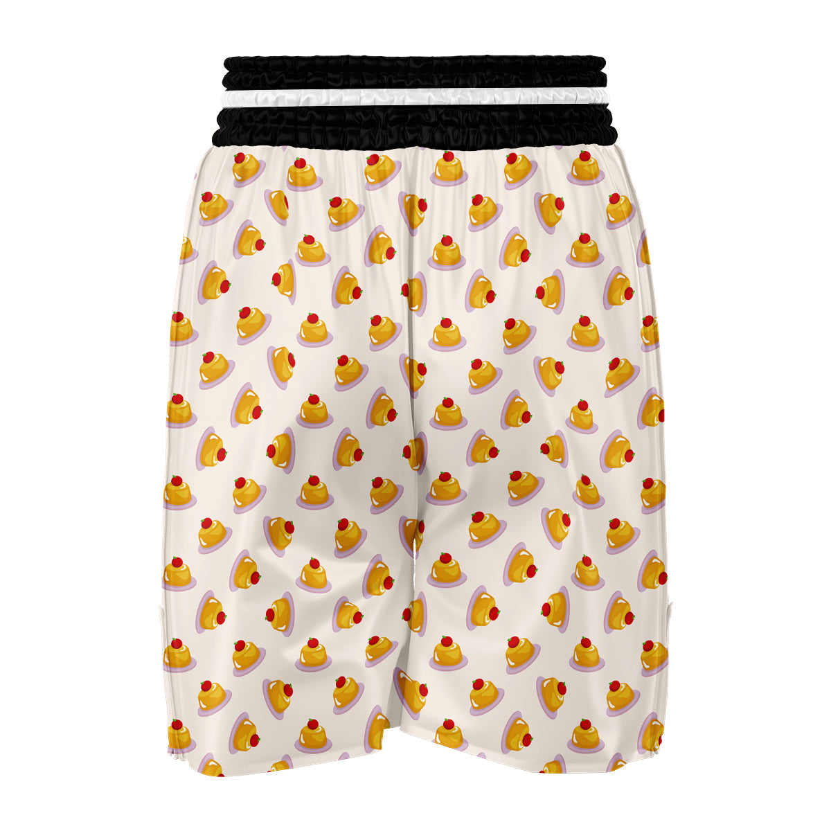 Pudding Delicious Print Pattern Boxing Shorts-grizzshop
