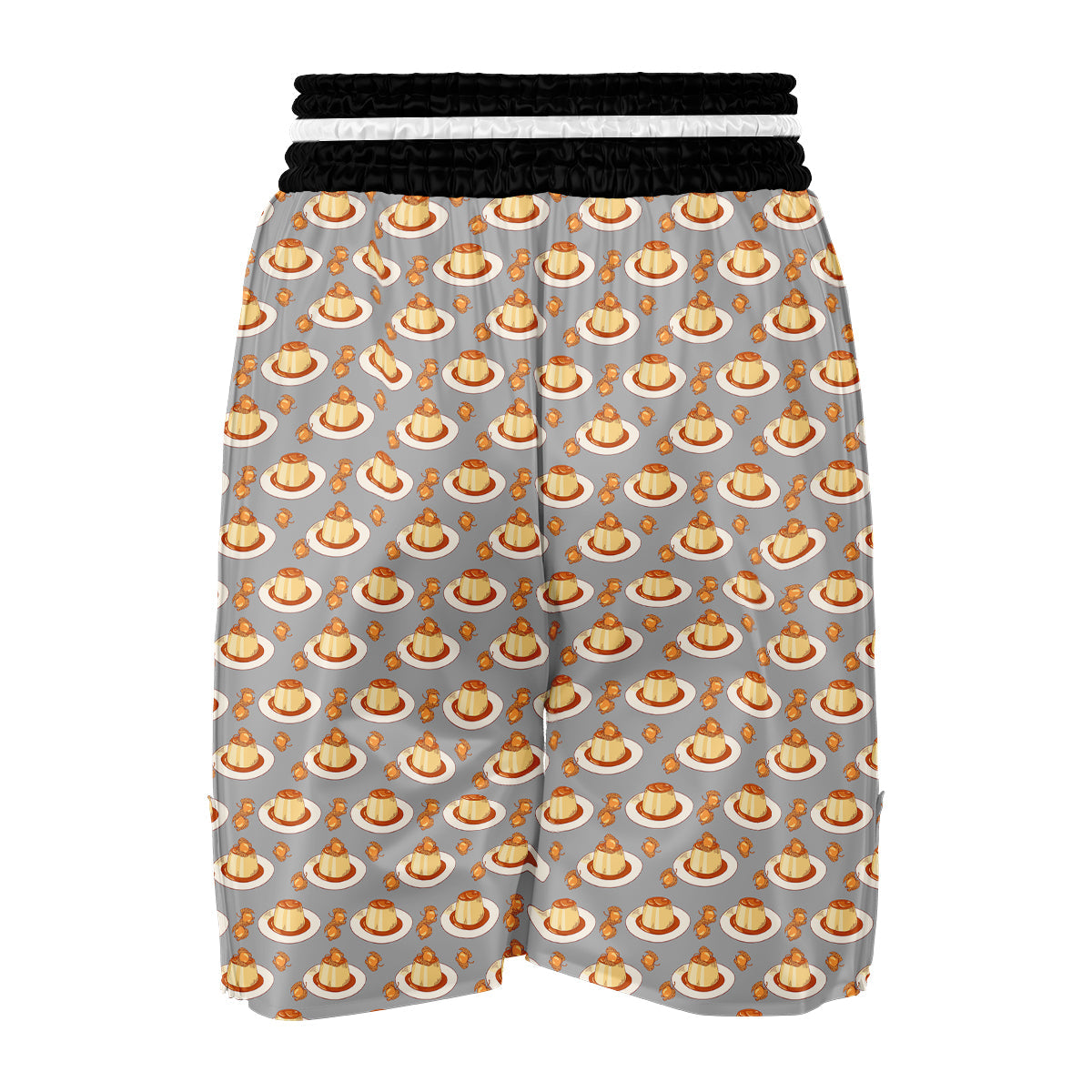 Pudding Hand Drawn Print Pattern Boxing Shorts-grizzshop