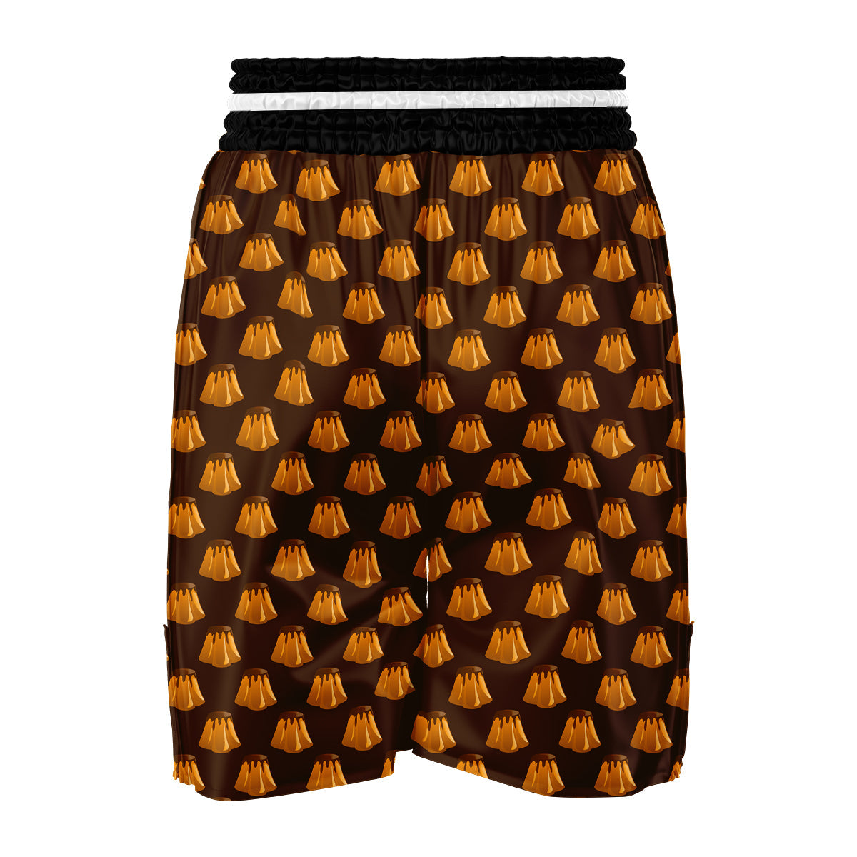 Pudding Print Pattern Boxing Shorts-grizzshop