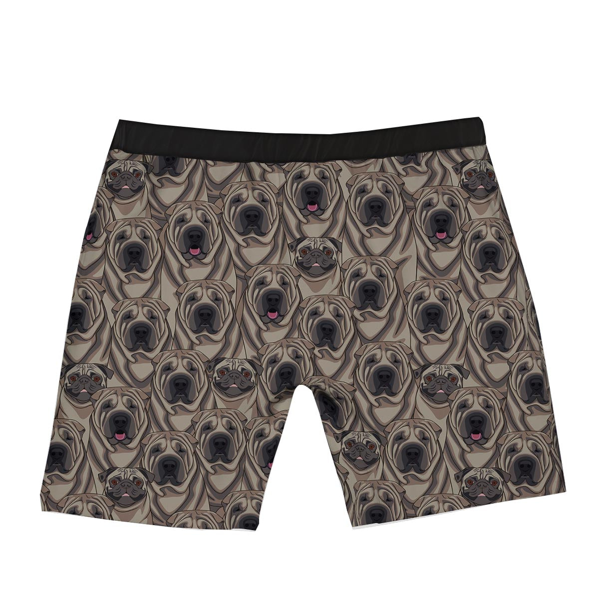Pug And Shar Pei Print Pattern Boxer Briefs-grizzshop