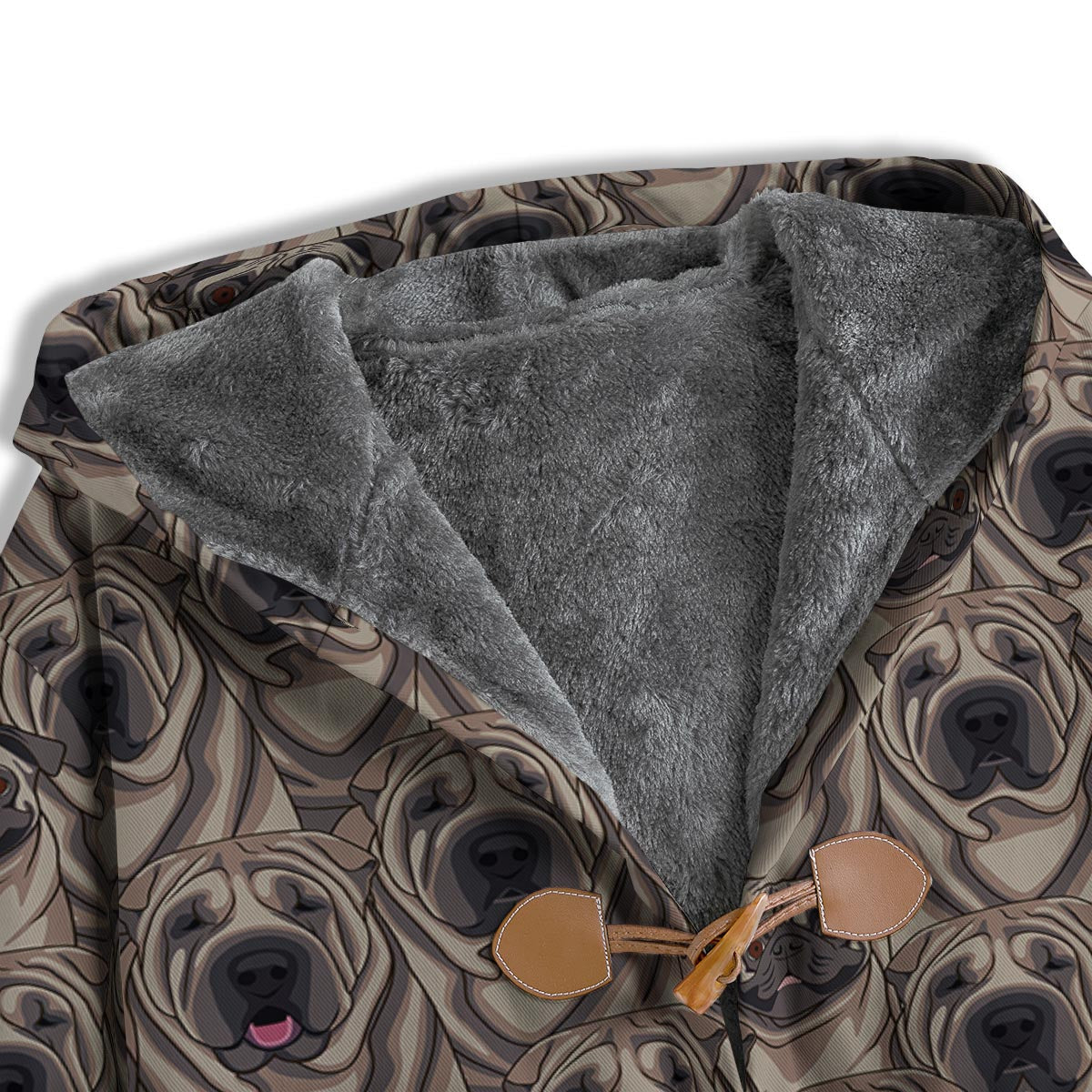 Pug And Shar Pei Print Pattern Men's Windbreaker Jacket-grizzshop