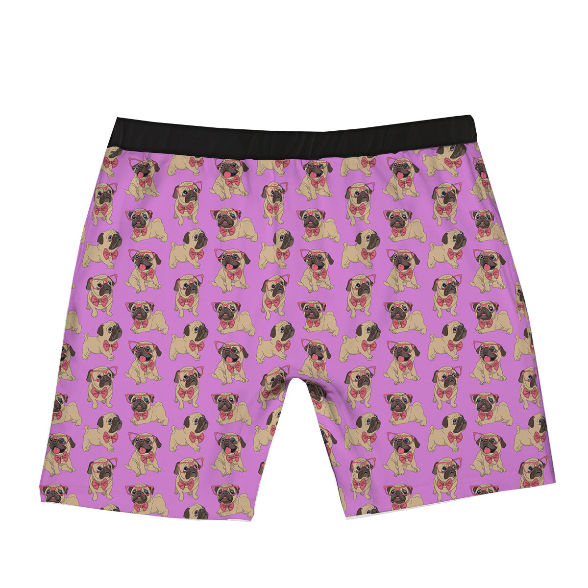 Pug Cute Print Pattern Boxer Briefs-grizzshop