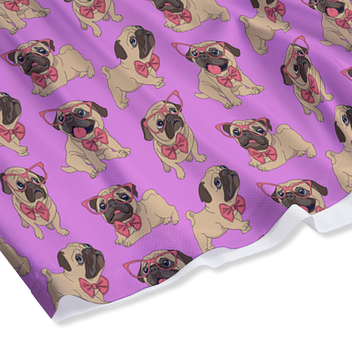 Pug Cute Print Pattern Mesh Shorts-grizzshop