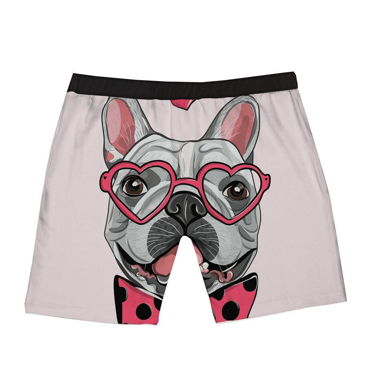 Pug With Glasses Cute Print Cute Boxer Briefs-grizzshop