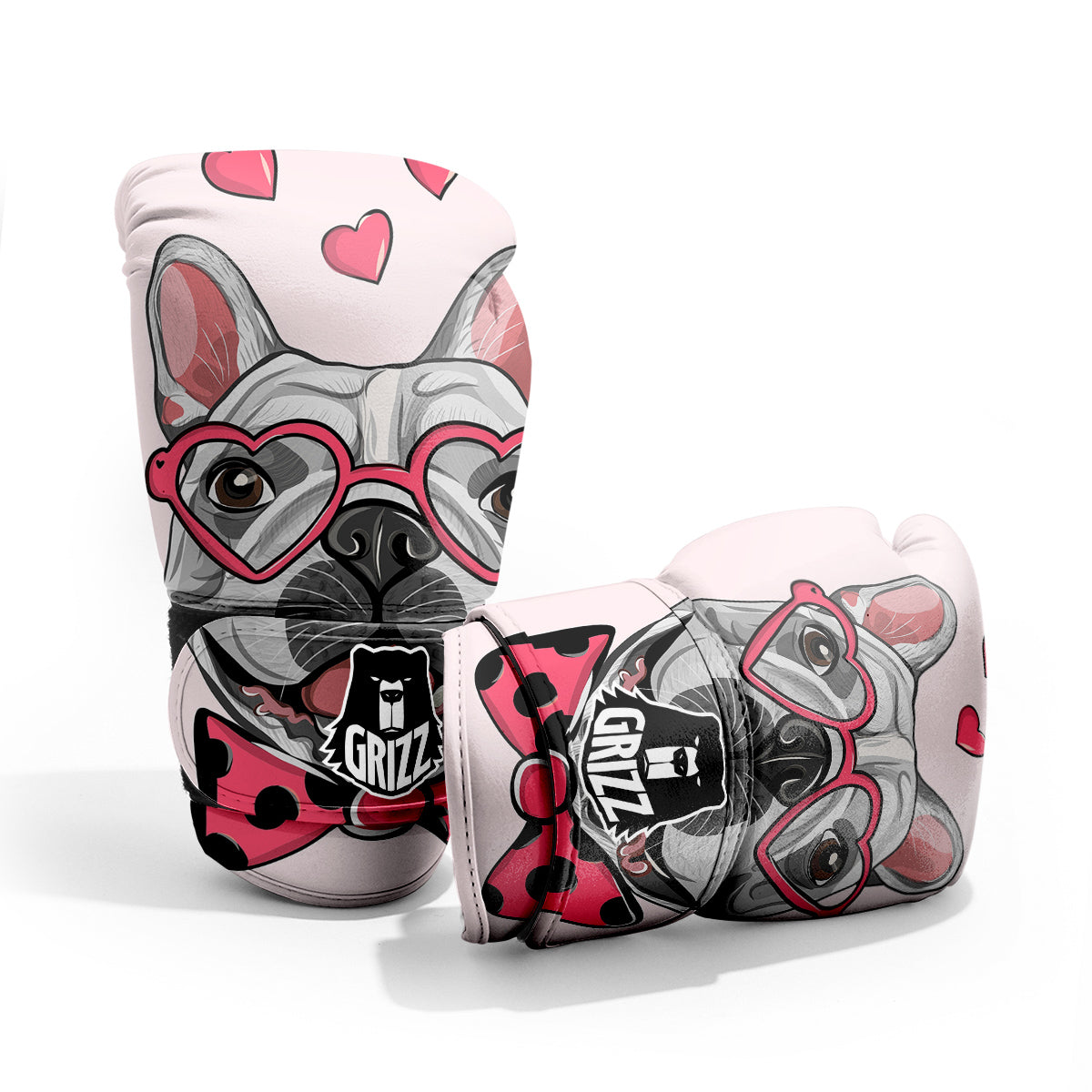 Pug With Glasses Cute Print Cute Pro Boxing Glove