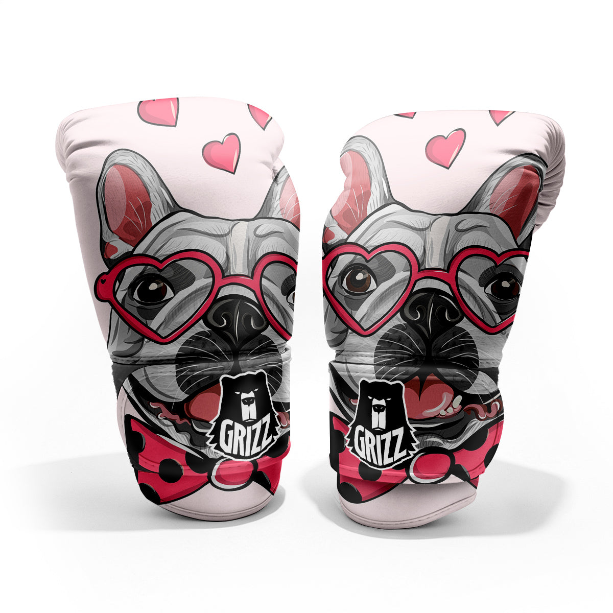 Pug With Glasses Cute Print Cute Pro Boxing Glove