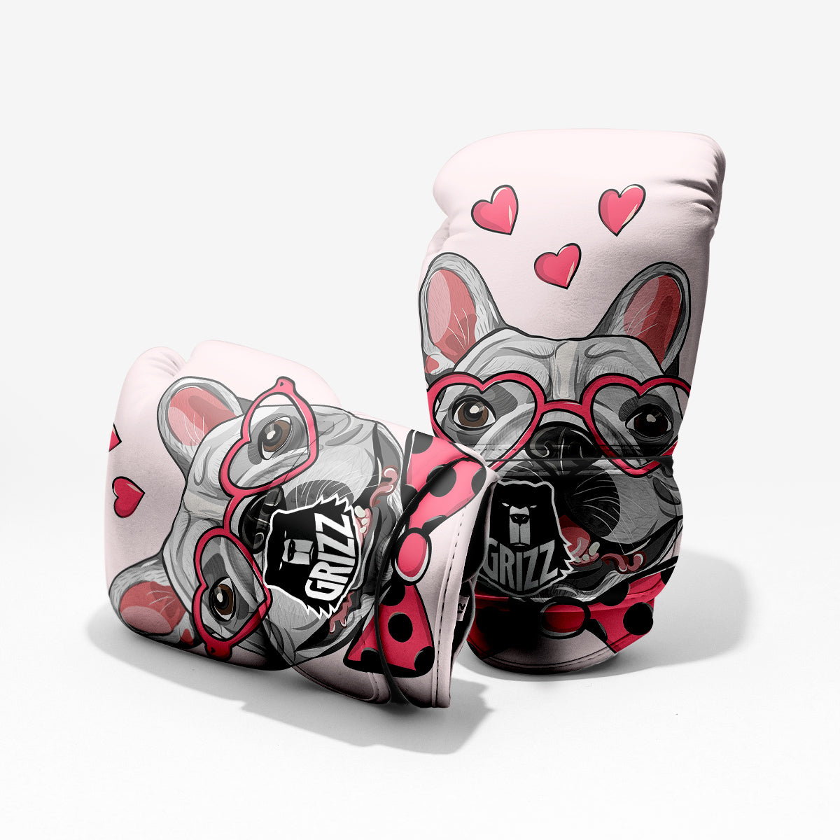 Pug With Glasses Cute Print Cute Pro Boxing Glove
